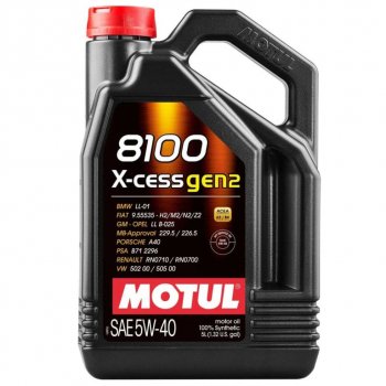 6 999 р. Масло моторное 8100 X-CESS GEN2 5W40 синт.5л MOTUL MOTUL 111682  с доставкой в г. Майкоп. Увеличить фотографию 1
