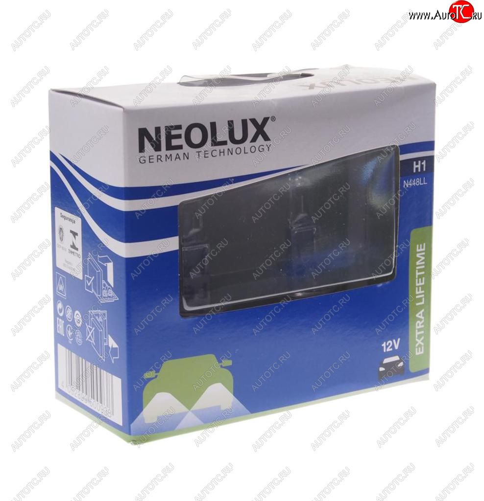 499 р. Лампа 12V H1 55W P14.5s 3200K 1550лм бокс (2шт.) Extra Lifetime NEOLUX NEOLUX n448ll-2scb  с доставкой в г. Майкоп