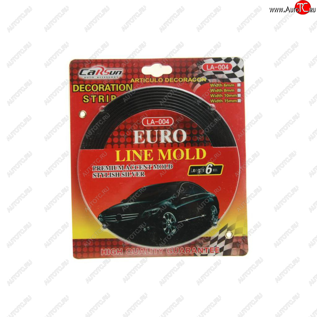 260 р. Молдинг самоклеющийся 8мм х6м черный (блистер) CARSUN CARSUN la-004 8mm (bk)  с доставкой в г. Майкоп