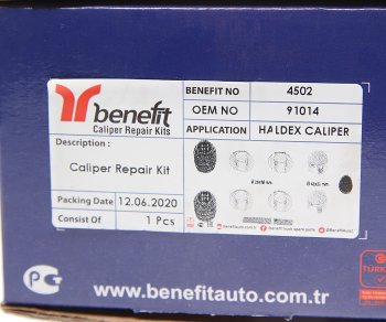719 р. Ремкомплект суппорта HALDEX MODUL X (пятаки,пыльники) BENEFIT BENEFIT 4502  с доставкой в г. Майкоп. Увеличить фотографию 4