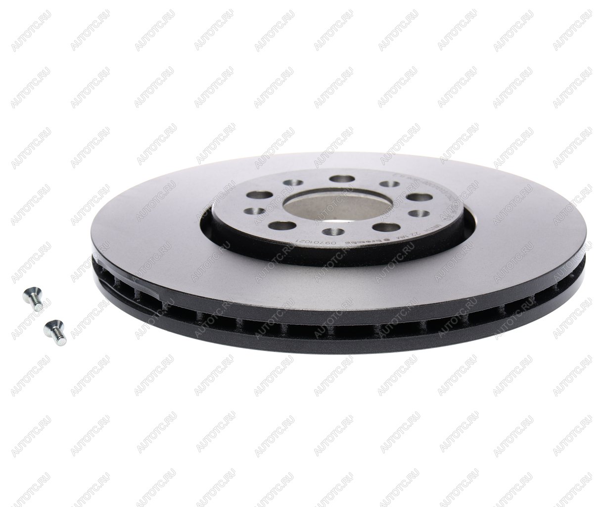 5 549 р. Диск тормозной VW Golf (97-06) AUDI A3 (99-06) передний вентилируемый (1шт.) BREMBO BREMBO 09.7010.21  с доставкой в г. Майкоп