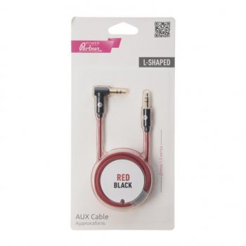 241 р. Кабель jack 3.5 1.5м красно-черный OLMIO OLMIO olm-038900  с доставкой в г. Майкоп. Увеличить фотографию 1