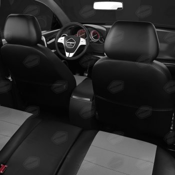 6 699 р. Авточехлы ГАЗель Next (3 высоких) экокожа черно-серые комплект AVTOLIDER AVTOLIDER gz30-0104-ec02  с доставкой в г. Майкоп. Увеличить фотографию 7
