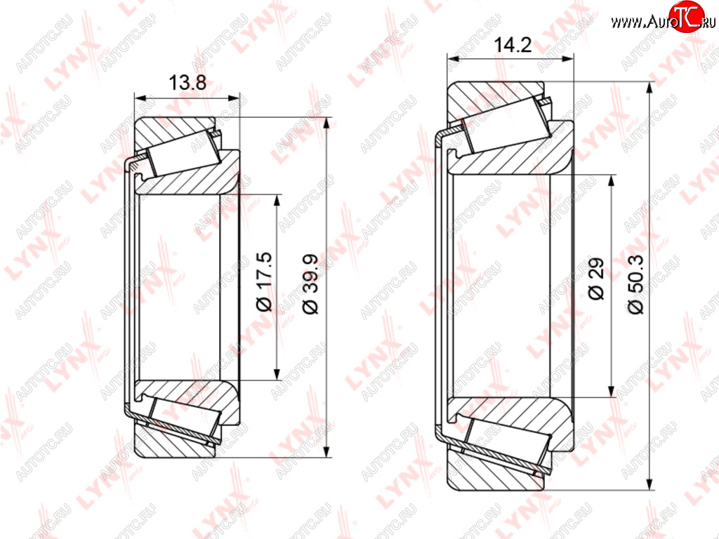 1 069 р. Подшипник ступицы DAEWOO Nexia CHEVROLET Lanos задней LYNX LYNX wb1124  с доставкой в г. Майкоп