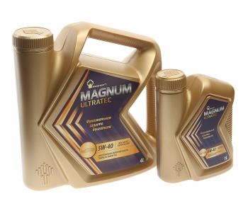 2 499 р. Масло моторное MAGNUM Ultratec 5W40 SNCFA3B4 синт.4л+1л РОСНЕФТЬ РОСНЕФТЬ 75310  с доставкой в г. Майкоп. Увеличить фотографию 1