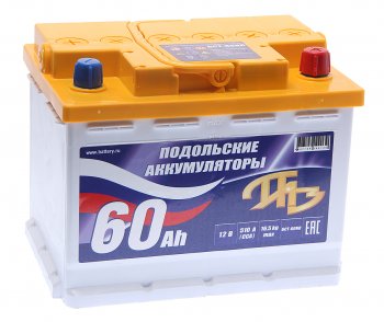 4 999 р. Аккумулятор ПОДОЛЬСК 60Ач обратная полярность ПОДОЛЬСК 6ст60(0)  с доставкой в г. Майкоп. Увеличить фотографию 1