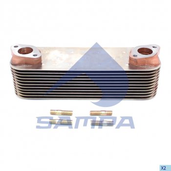 8 349 р. Радиатор масляный MAN дв.D2066 SAMPA SAMPA 025.158  с доставкой в г. Майкоп. Увеличить фотографию 1