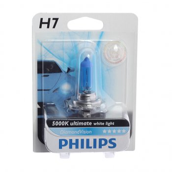 1 399 р. Лампа 12V H7 55W PX26d 5000K блистер (1шт.) Diamond Vision PHILIPS PHILIPS 12972dvb1  с доставкой в г. Майкоп. Увеличить фотографию 1
