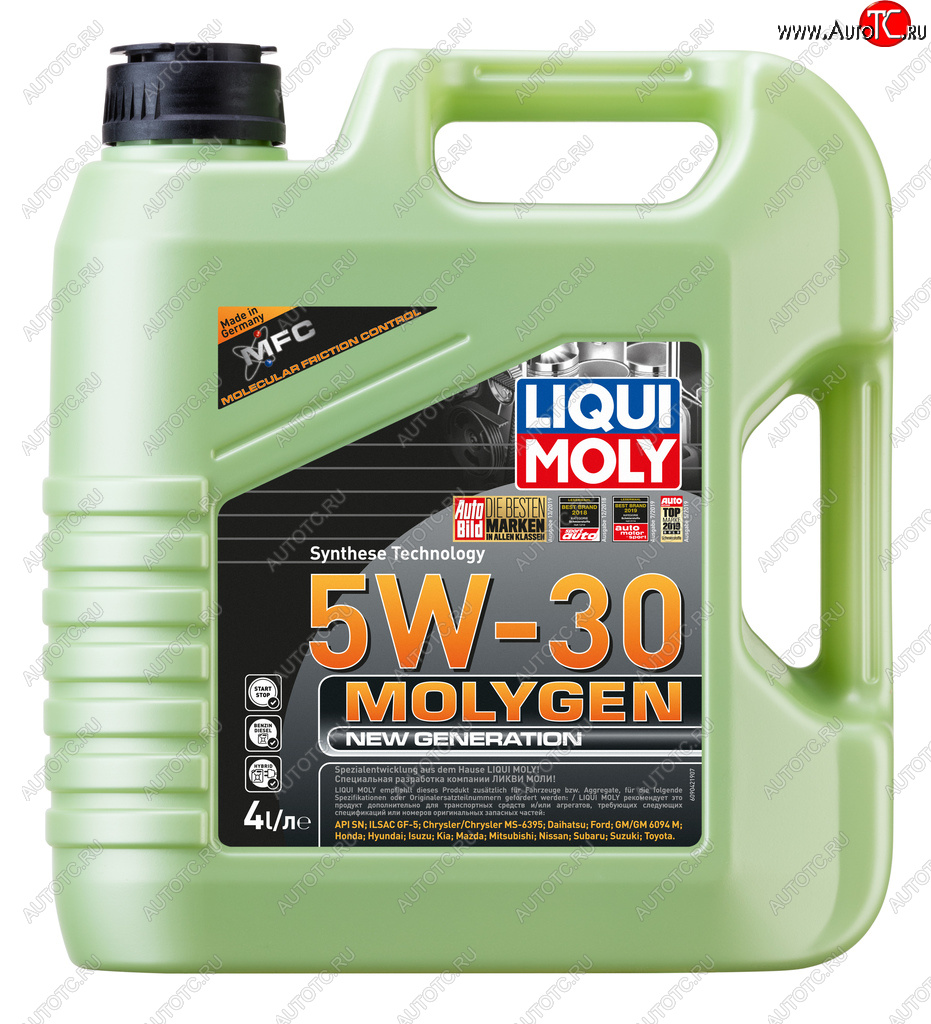 8 349 р. Масло моторное MOLYGEN NEW GENERATION 5W30 синт.4л LIQUI MOLY LIQUI MOLY 9089  с доставкой в г. Майкоп