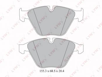 2 579 р. Колодки тормозные передние(4шт.) LYNX BMW 7 серия E65,E66, E67, E68 дорестайлинг, седан (2001-2005)  с доставкой в г. Майкоп. Увеличить фотографию 2