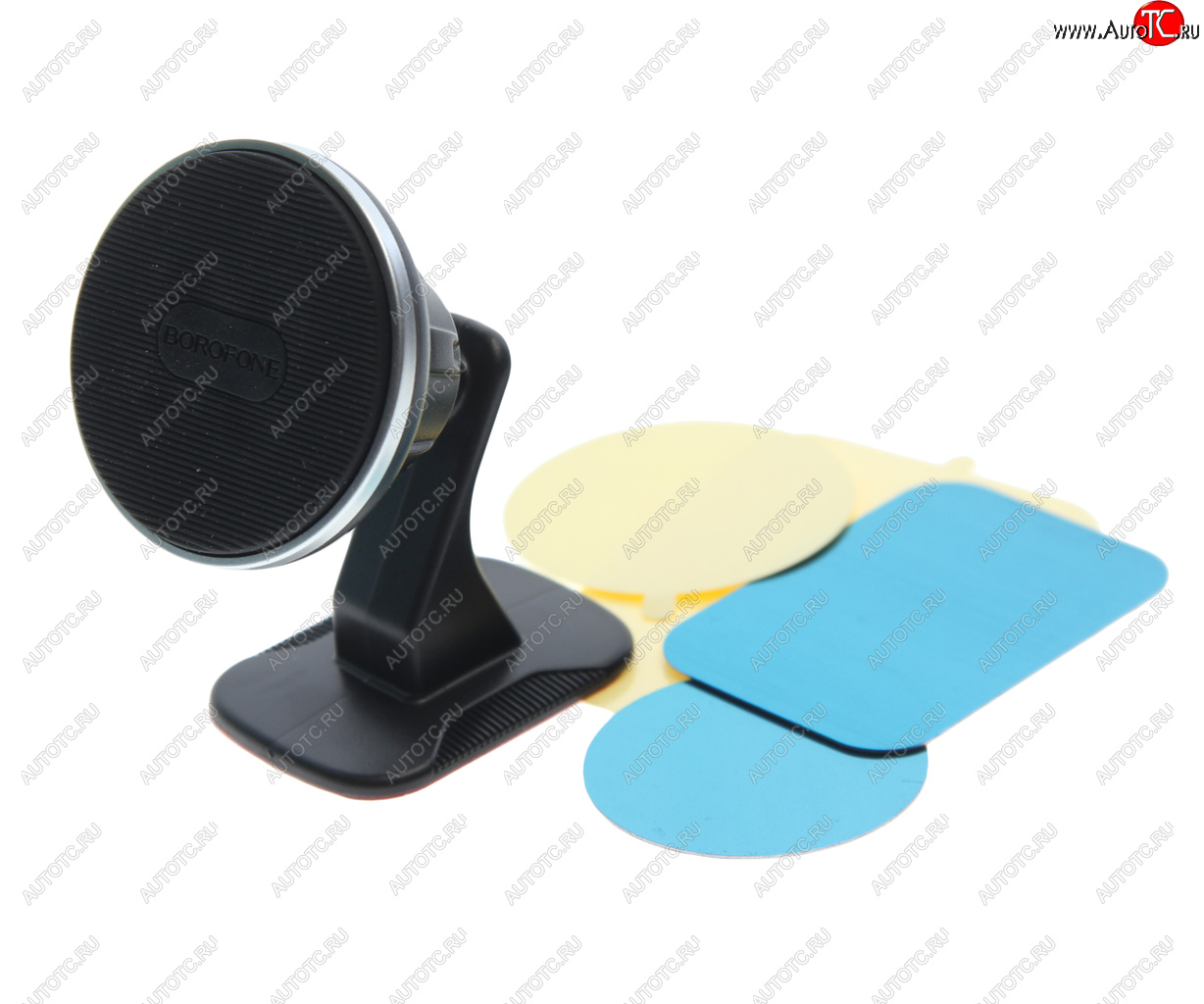 429 р. Держатель телефона универсальный магнитный BOROFONE BOROFONE bh63 black silver  с доставкой в г. Майкоп