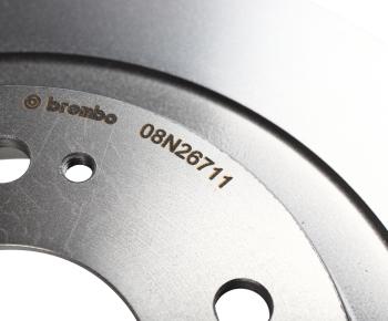 3 899 р. Диск тормозной MITSUBISHI Outlander (12-) задний (1шт.) BREMBO BREMBO 08.n267.11  с доставкой в г. Майкоп. Увеличить фотографию 4