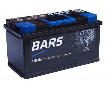 10 649 р. Аккумулятор BARS 100Ач BARS 6ст100(1)  с доставкой в г. Майкоп. Увеличить фотографию 1