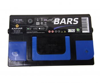 9 249 р. Аккумулятор BARS 77Ач обратная полярность BARS 6ст77(0)  с доставкой в г. Майкоп. Увеличить фотографию 2