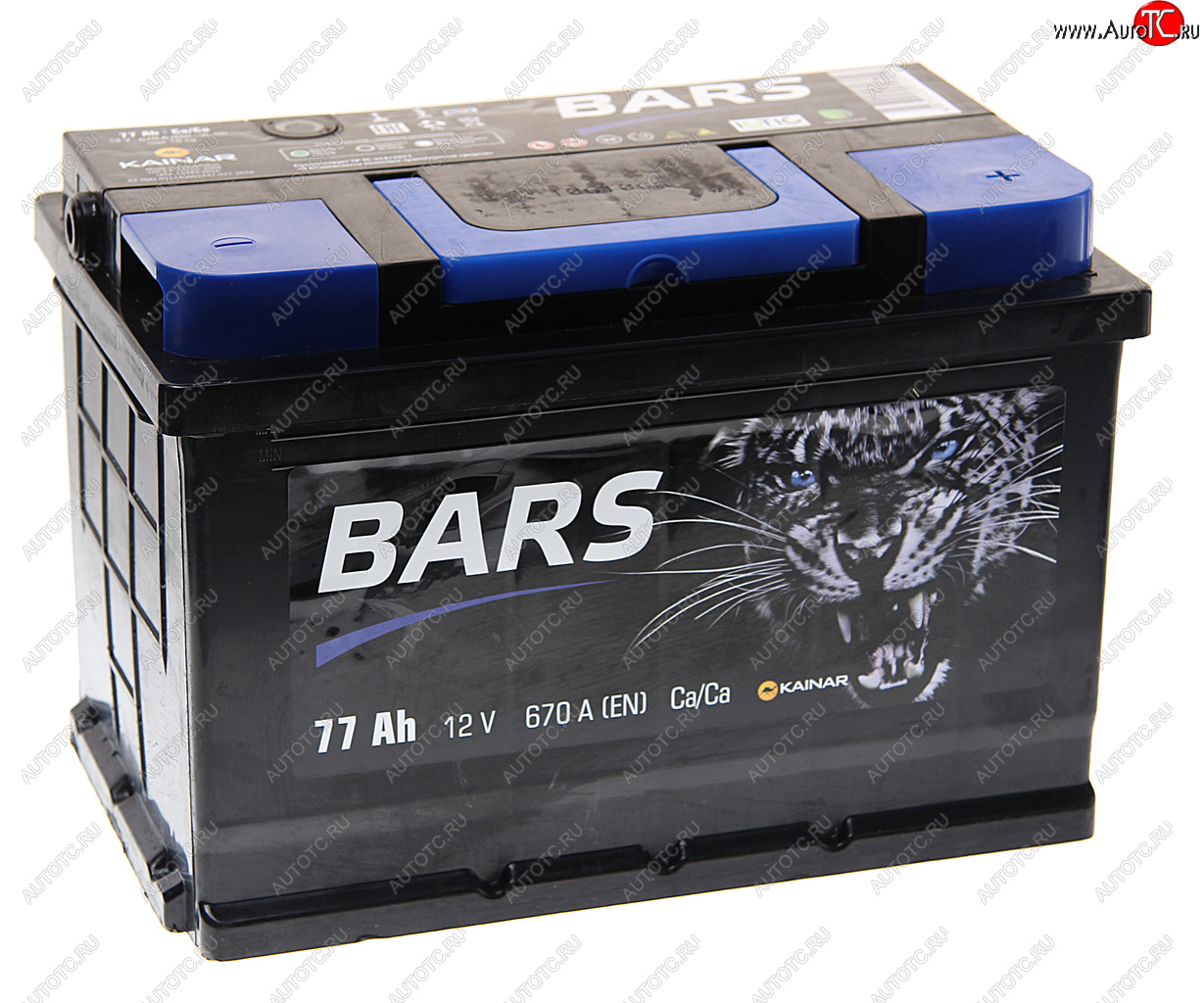 9 249 р. Аккумулятор BARS 77Ач обратная полярность BARS 6ст77(0)  с доставкой в г. Майкоп