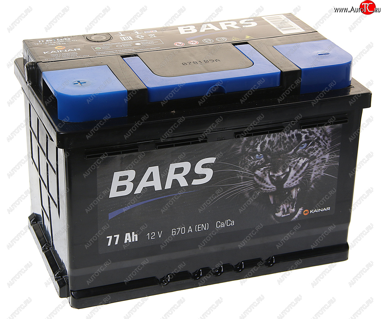 7 899 р. Аккумулятор BARS 77Ач BARS 6ст77(1)  с доставкой в г. Майкоп