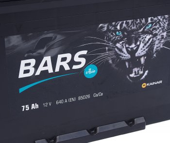 8 999 р. Аккумулятор BARS Asia 75Ач обратная полярность BARS 6ст75(0) 85d26l  с доставкой в г. Майкоп. Увеличить фотографию 2