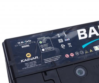 8 999 р. Аккумулятор BARS Asia 75Ач обратная полярность BARS 6ст75(0) 85d26l  с доставкой в г. Майкоп. Увеличить фотографию 4