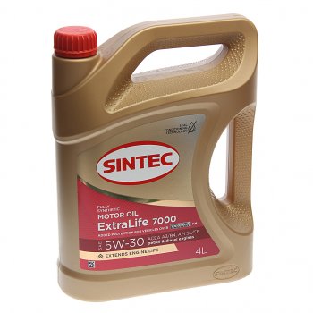 2 179 р. Масло моторное ExtraLife 7000 A3B4 5W30 синт.4л SINTEC SINTEC 600256  с доставкой в г. Майкоп. Увеличить фотографию 1