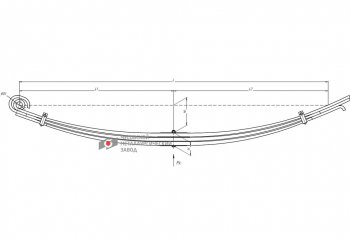 39 849 р. Рессора МАЗ-6430 передняя (3 листа) с втулкой L=2100мм ЧМЗ ЧМЗ 6430-2902012-01-10  с доставкой в г. Майкоп. Увеличить фотографию 7