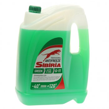 1 699 р. Антифриз зеленый -40C 10кг G11 SIBIRIA SIBIRIA 800090  с доставкой в г. Майкоп. Увеличить фотографию 1