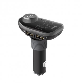 1 149 р. Устройство зарядное в прикуриватель с трансмиттером (bluetooth,hands free) HOCO HOCO e45 black  с доставкой в г. Майкоп. Увеличить фотографию 3