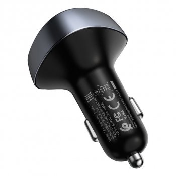 1 229 р. Устройство зарядное в прикуриватель с трансмиттером (bluetooth,hands free) HOCO HOCO e51 black  с доставкой в г. Майкоп. Увеличить фотографию 3