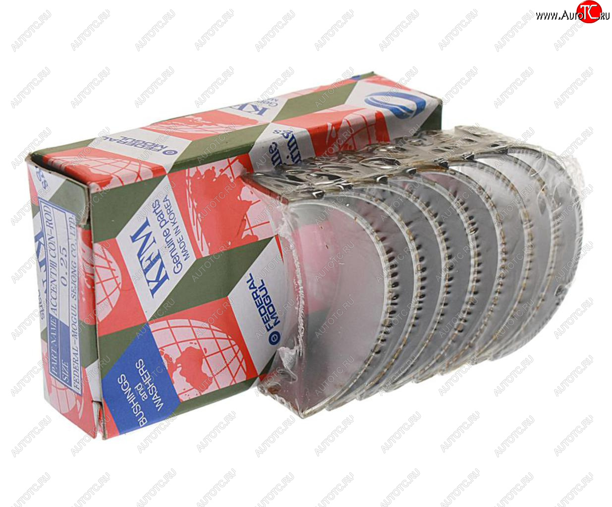 1 499 р. Вкладыши HYUNDAI Accent,Elantra,Getz,Matrix (1.6) (G4ED) шатунные d+0.25 комплект (8шт.) KFM KFM 23060-26985  с доставкой в г. Майкоп