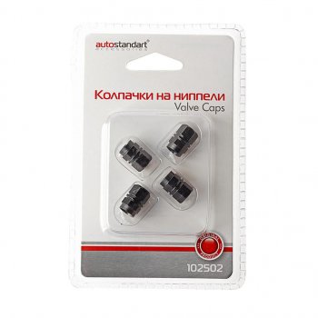 226 р. Колпачок на ниппель колеса декоративный металлический комплект AUTOSTANDART AUTOSTANDART 102502  с доставкой в г. Майкоп. Увеличить фотографию 1