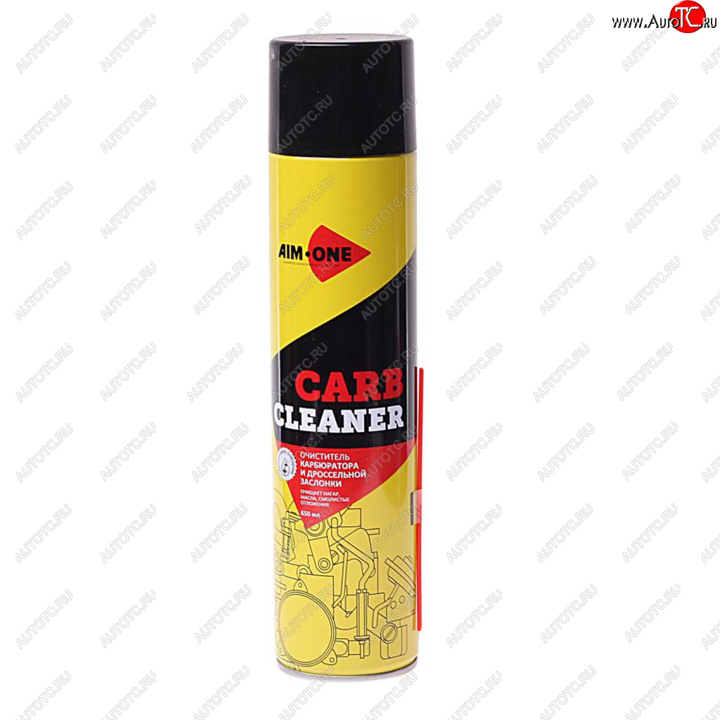 379 р. Очиститель карбюратора и дроссельных заслонок 650мл аэрозоль Carb Cleaner+ AIM-ONE AIM-ONE ac-650  с доставкой в г. Майкоп