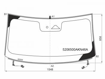22 699 р. Стекло лобовое (Обогрев полный Датчик дождя Молдинг) Haval Dargo 22- FUYAO 5206500AKN46A  с доставкой в г. Майкоп. Увеличить фотографию 1
