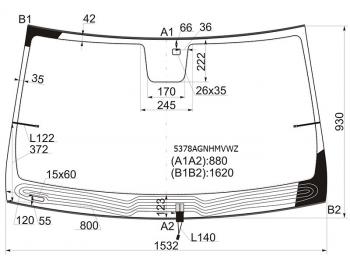 13 799 р. Стекло лобовое (Обогрев щеток Датчик дождя Молдинг) Mercedes-Benz M-Class 11-15  GL-Class 12-15 FUYAO 5378AGNHMVWZ  с доставкой в г. Майкоп. Увеличить фотографию 1