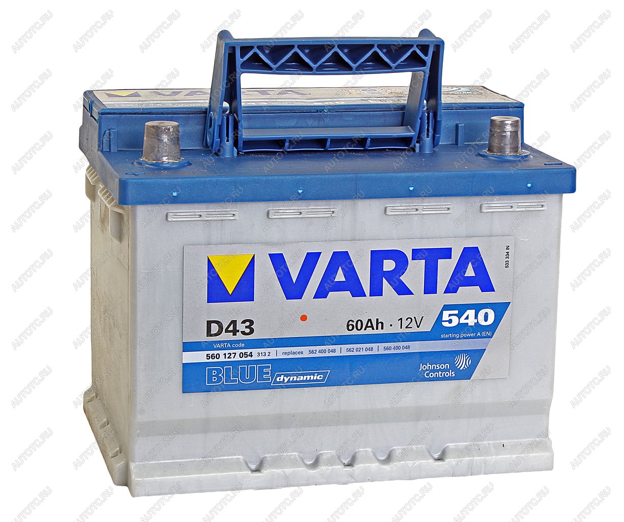 11 649 р. Аккумулятор VARTA Blue Dynamic 60А/ч VARTA 6ст60(1) d43 VARTA 6ст60(1) d43  с доставкой в г. Майкоп