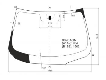 6 449 р. Стекло лобовое Nissan Almera 12-19 FUYAO 6090AGN  с доставкой в г. Майкоп. Увеличить фотографию 1