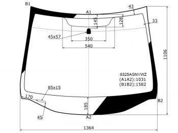 8 649 р. Стекло лобовое (Молдинг) Opel Meriva 10-18 FUYAO 6325AGNVWZ  с доставкой в г. Майкоп. Увеличить фотографию 1