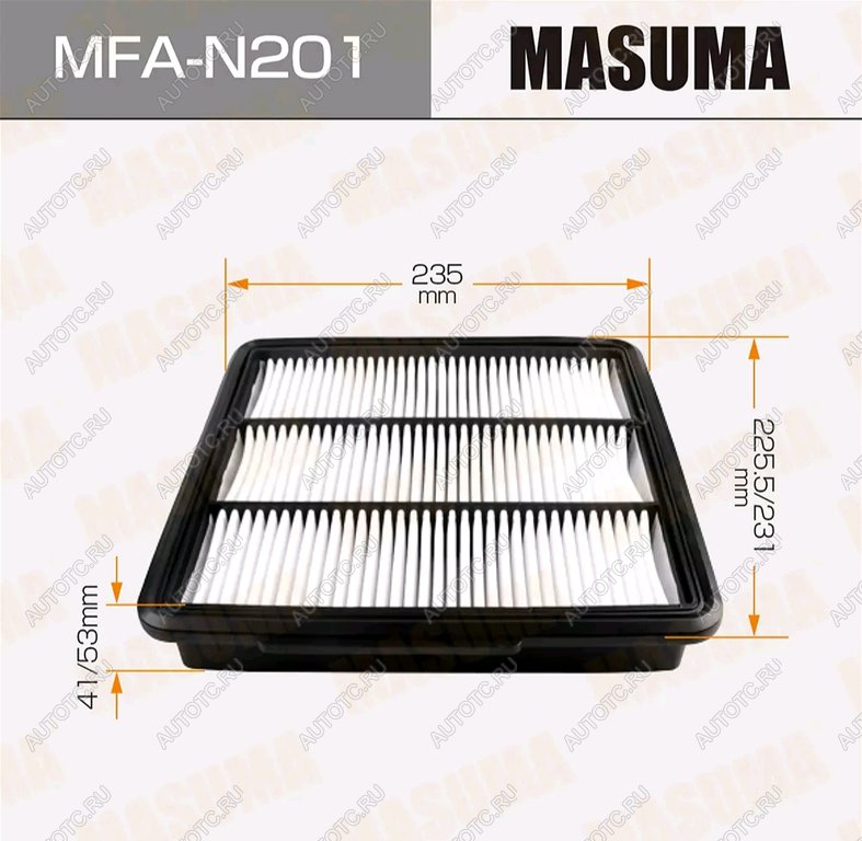 989 р. Фильтр воздушный INFINITI M45 MASUMA MASUMA mfa-n201  с доставкой в г. Майкоп
