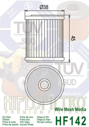 1 069 р. Фильтр масляный мото YAMAHA WR HIFLO FILTRO HIFLO FILTRO hf142  с доставкой в г. Майкоп. Увеличить фотографию 2