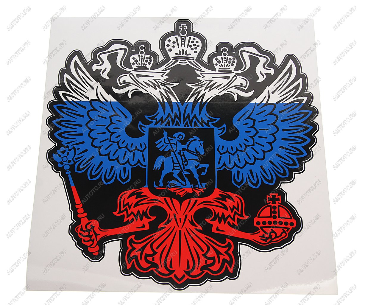 185 р. Наклейка виниловая вырезанная Герб РОССИИ 24х26см полноцветная AUTOSTICKERS AUTOSTICKERS 08917  с доставкой в г. Майкоп