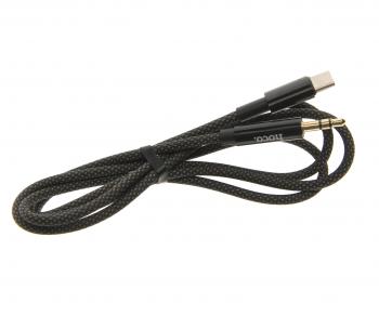 299 р. Переходник USB Type C на jack 3.5 HOCO HOCO upa19 черный  с доставкой в г. Майкоп. Увеличить фотографию 1