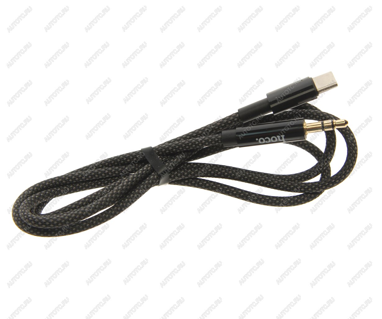 299 р. Переходник USB Type C на jack 3.5 HOCO HOCO upa19 черный  с доставкой в г. Майкоп