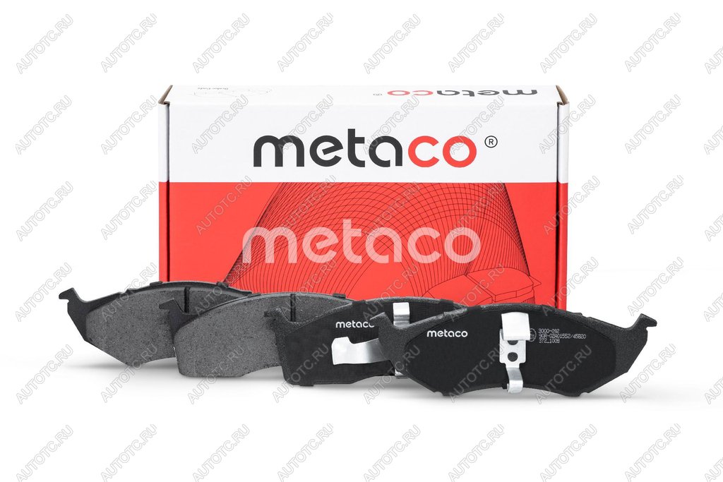 1 469 р. Колодки тормозные CHRYSLER Neon (01-06),Vision (93-97) DODGE Intrepid (92-98) передние (4шт.) METACO METACO 3000-092 METACO 3000-092  с доставкой в г. Майкоп