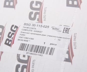15 649 р. Прокладка двигателя FORD Transit (12-) комплект BSG BSG bsg30115025  с доставкой в г. Майкоп. Увеличить фотографию 3