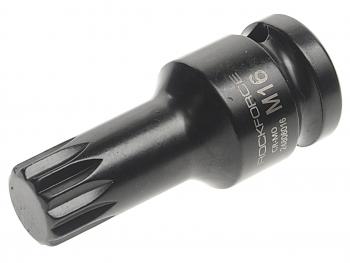 399 р. Бита-головка 12 SPLINE M16 ударная ROCKFORCE ROCKFORCE rf-24806016  с доставкой в г. Майкоп. Увеличить фотографию 1
