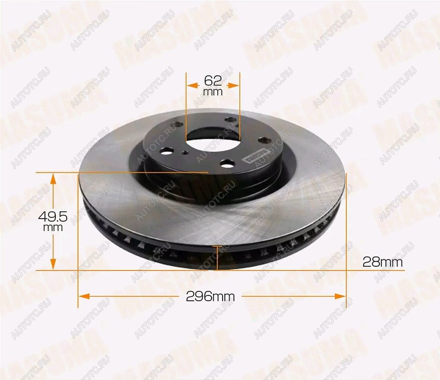 3 899 р. Диск тормозной TOYOTA Camry (06-11-),Rav 4 (06-) LEXUS IS250 передний (1шт.) MASUMA MASUMA bd1229  с доставкой в г. Майкоп