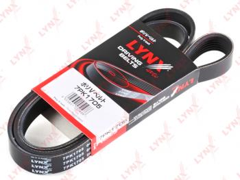 1 499 р. Ремень приводной поликлиновой 7PK1705 NISSAN Qashqai (06-13) LYNX LYNX 7pk1705  с доставкой в г. Майкоп. Увеличить фотографию 1