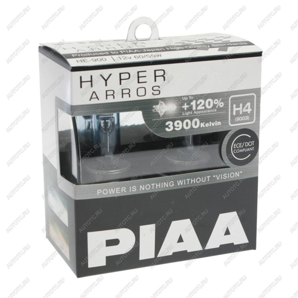 1 499 р. Лампа 12V H4 60/55W P43t +120% бокс (2шт.) Hyper Arros PIAA PIAA (Пиаа) he-900-h4 PIAA (Пиаа) he-900-h4  с доставкой в г. Майкоп