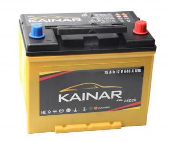 9 699 р. Аккумулятор KAINAR Asia 75Ач обратная полярность KAINAR 6ст75(0) 85d26l  с доставкой в г. Майкоп. Увеличить фотографию 1