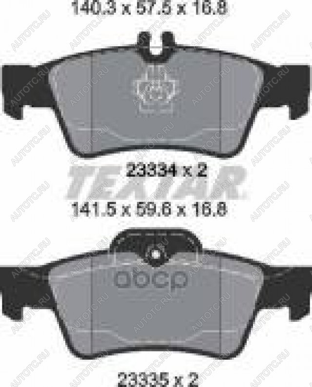 3 499 р. Колодки тормозные задние (4шт.) TEXTAR Mercedes-Benz E-Class W212 дорестайлинг седан (2009-2012)  с доставкой в г. Майкоп