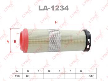 1 299 р. Фильтр воздушный MERCEDES C (W203) (2.02.2CDI) LYNX LYNX la1234  с доставкой в г. Майкоп. Увеличить фотографию 1
