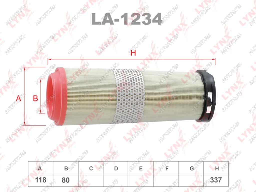 1 299 р. Фильтр воздушный MERCEDES C (W203) (2.02.2CDI) LYNX LYNX la1234  с доставкой в г. Майкоп